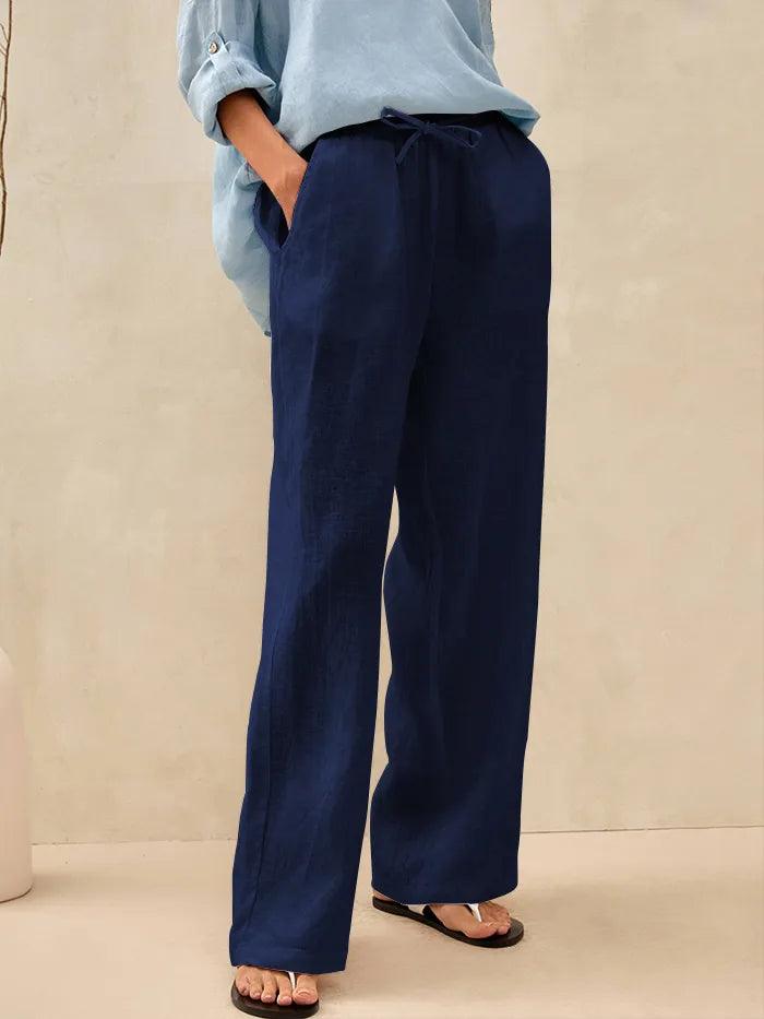 Pantaloni classici in lino al 100% LYON