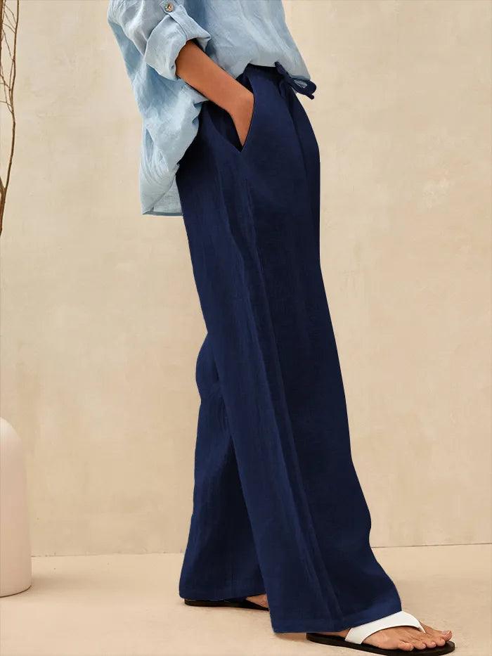 Pantaloni classici in lino al 100% LYON