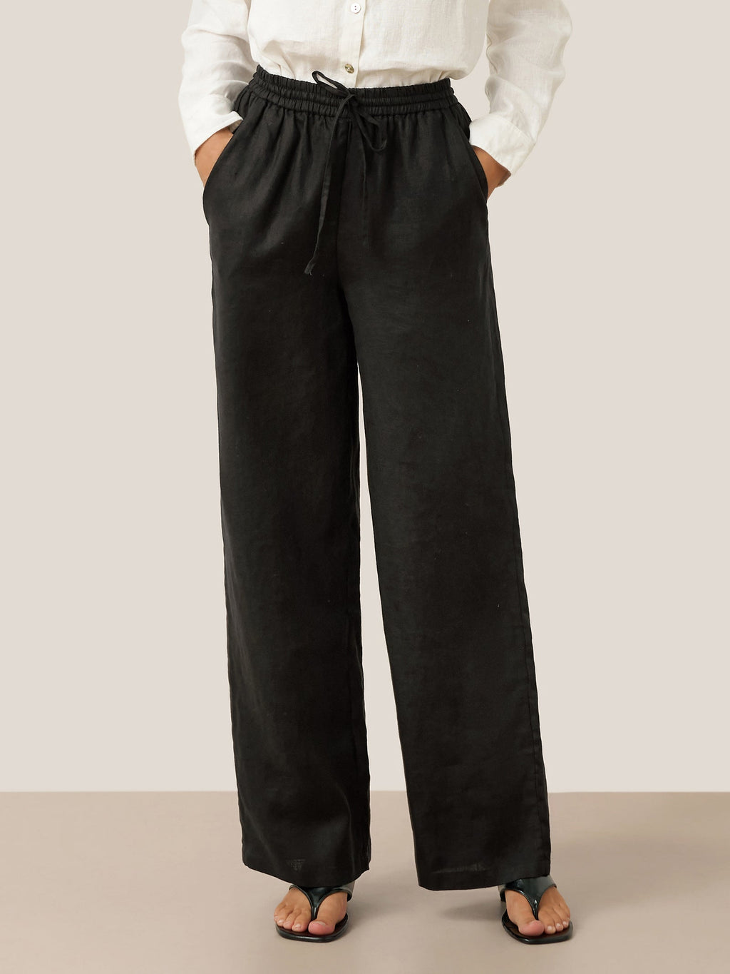 Pantaloni classici in lino al 100% LYON