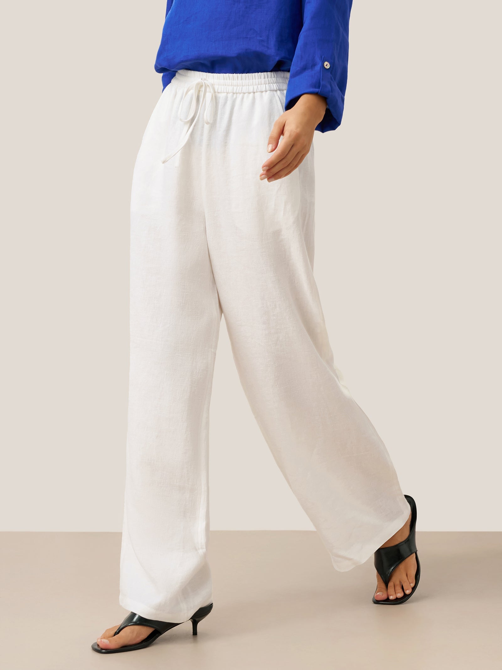 Pantaloni classici in lino al 100% LYON