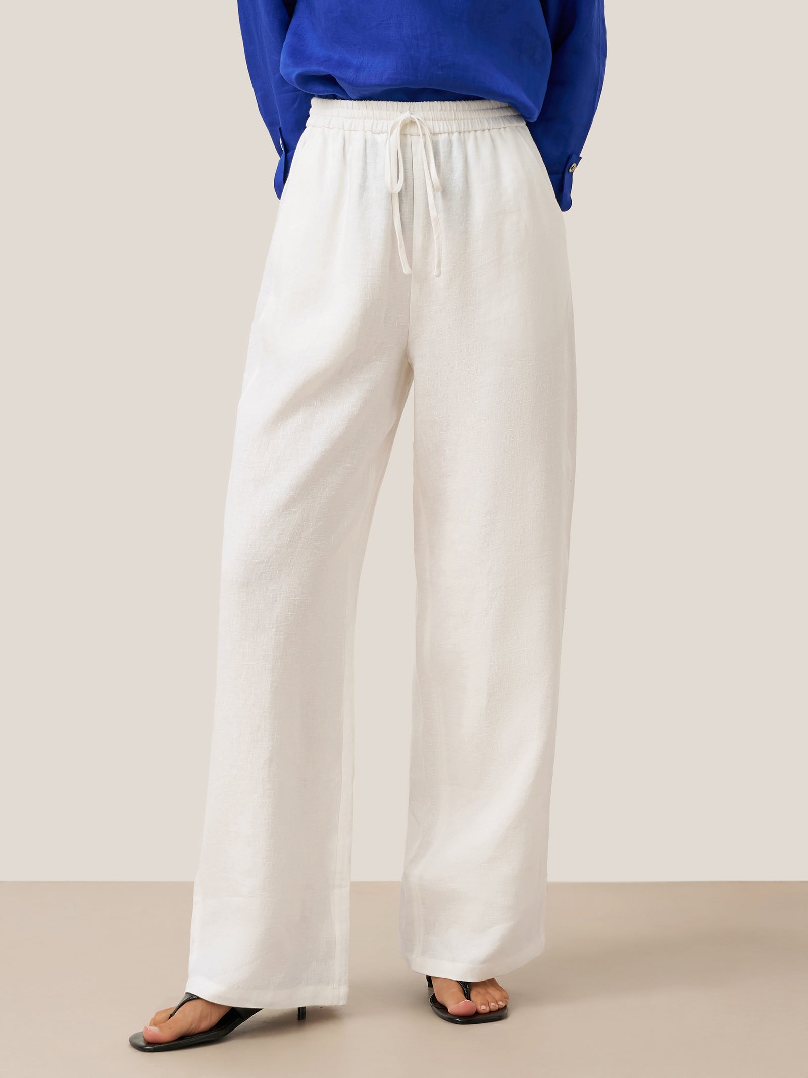 Pantaloni classici in lino al 100% LYON