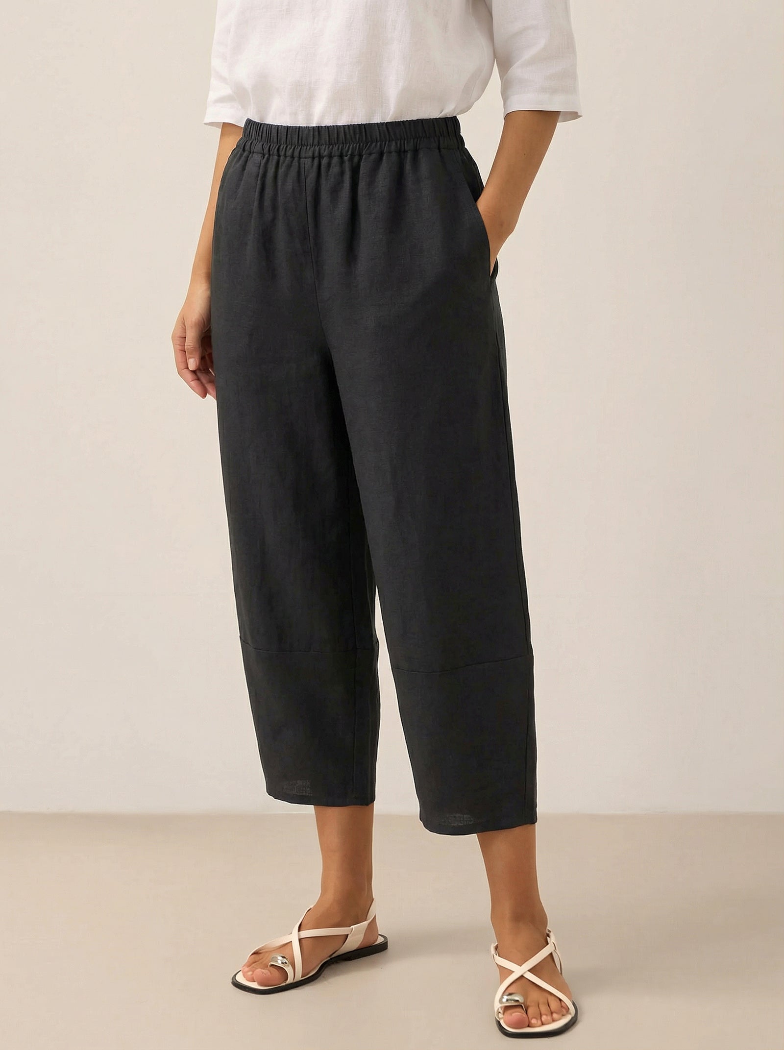Martina | Pantaloni in Lino con Vestibilità Rilassata