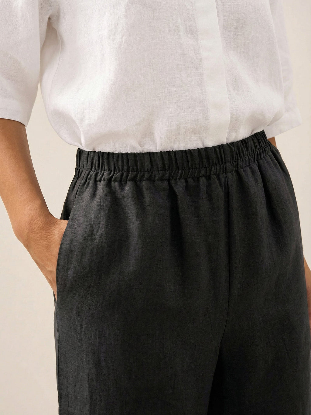 Martina | Pantaloni in Lino con Vestibilità Rilassata