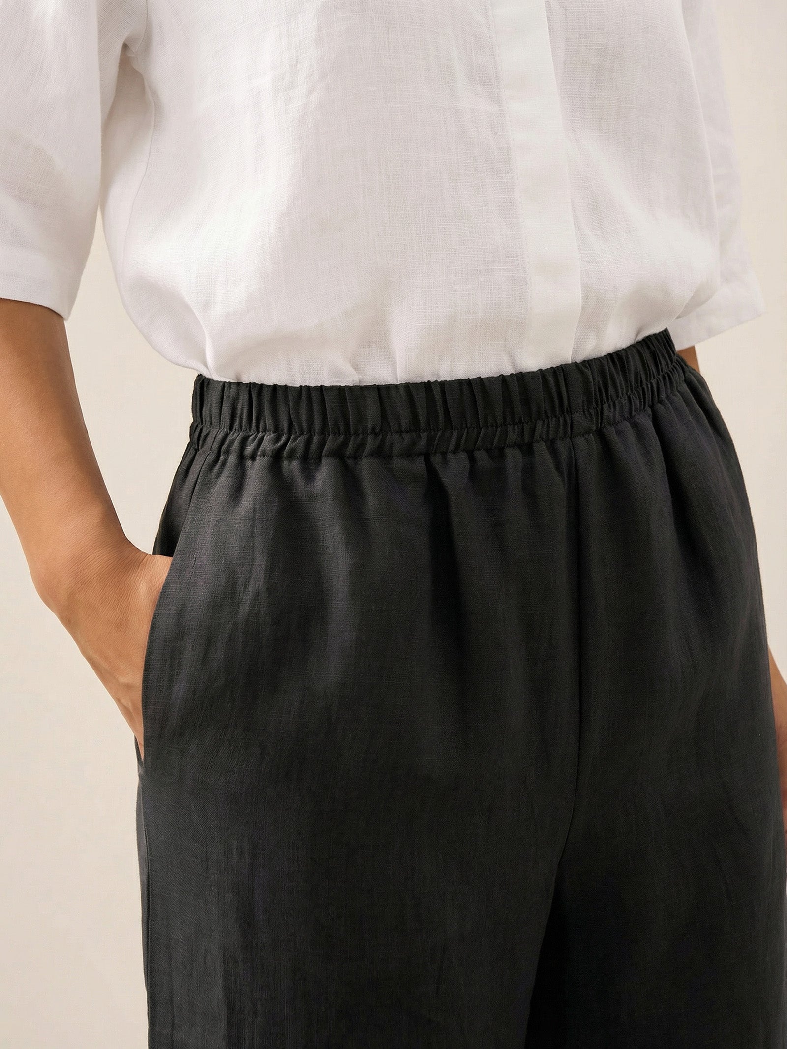 Martina | Pantaloni in Lino con Vestibilità Rilassata
