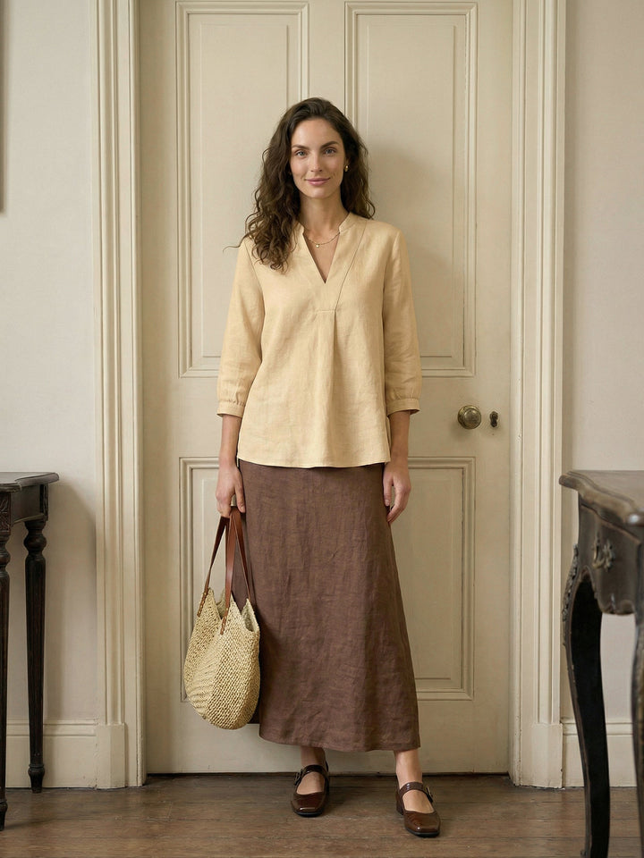 Joanna | Camicia Classica in Lino