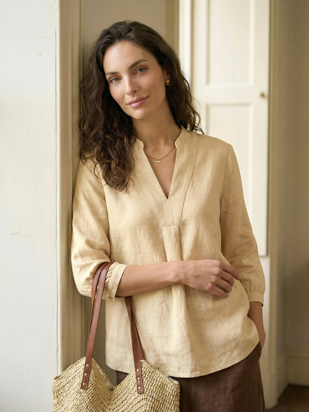 Joanna | Camicia Classica in Lino