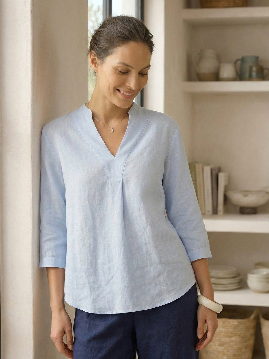 Joanna | Camicia Classica in Lino