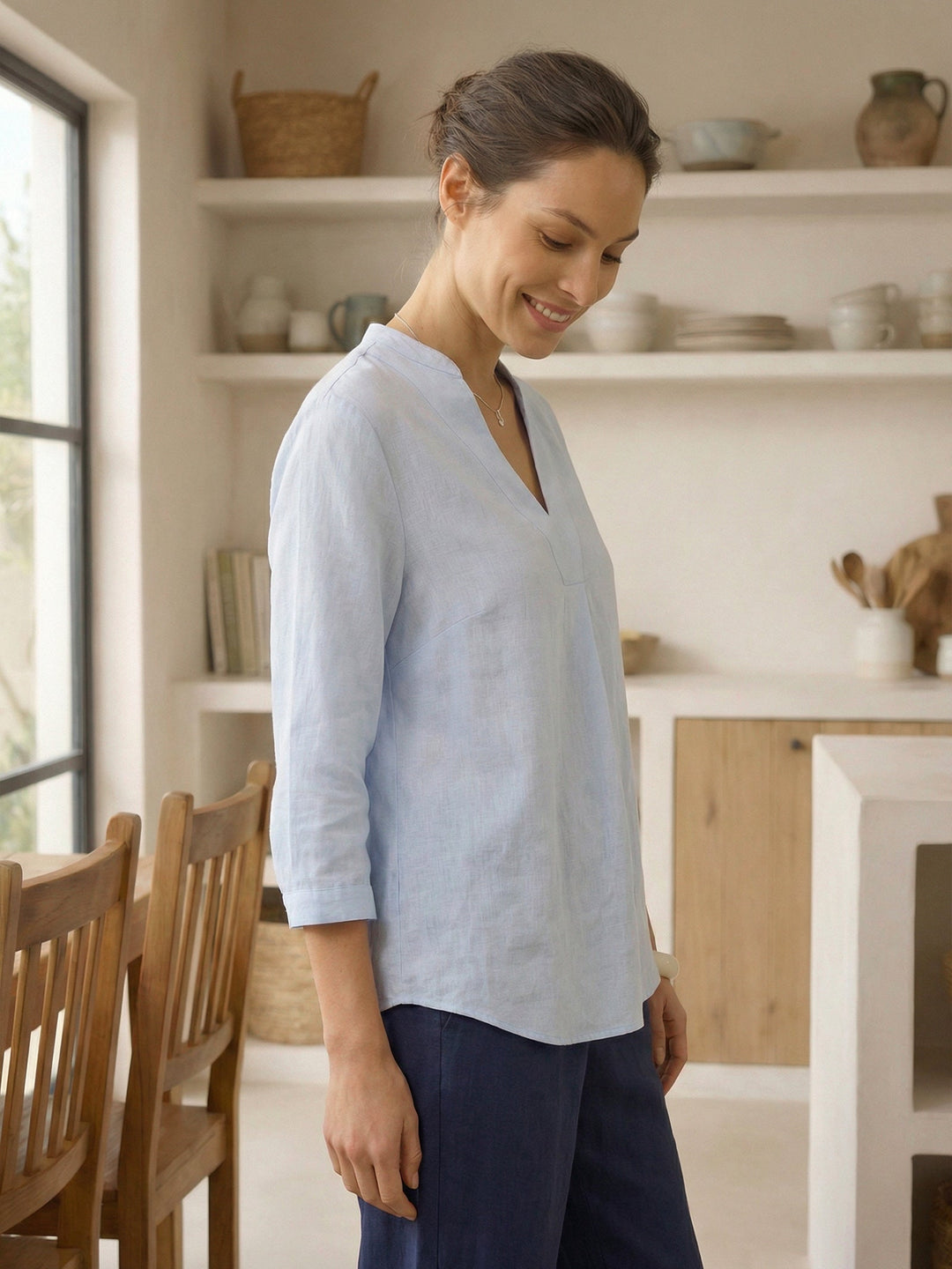 Joanna | Camicia Classica in Lino
