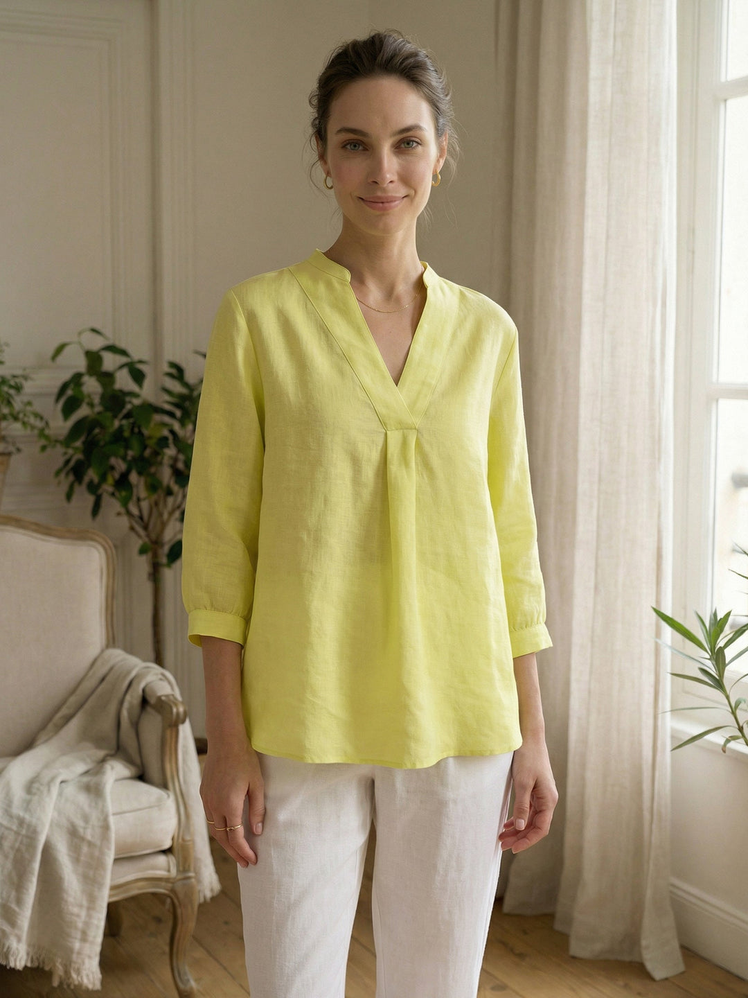 Joanna | Camicia Classica in Lino