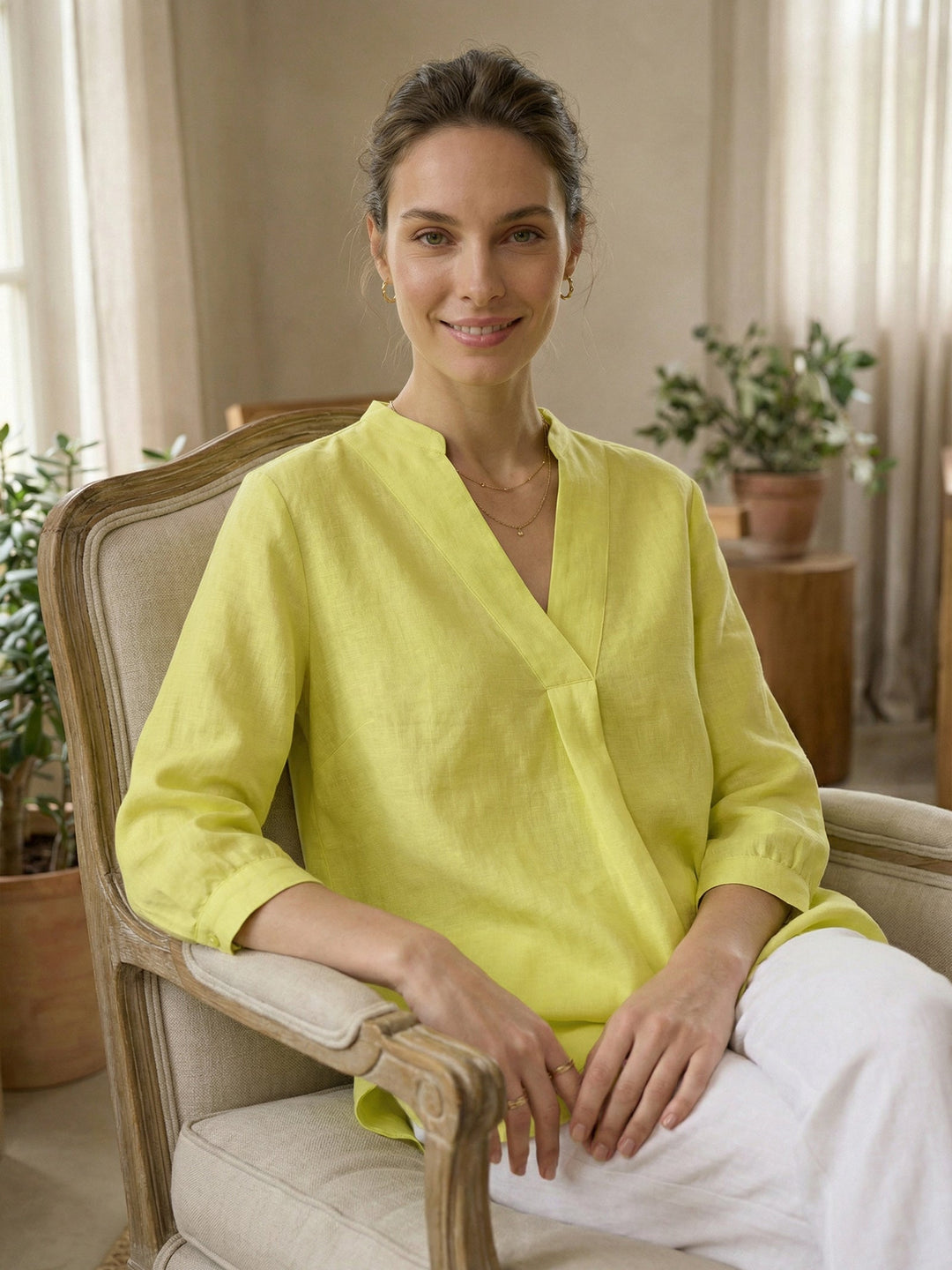 Joanna | Camicia Classica in Lino