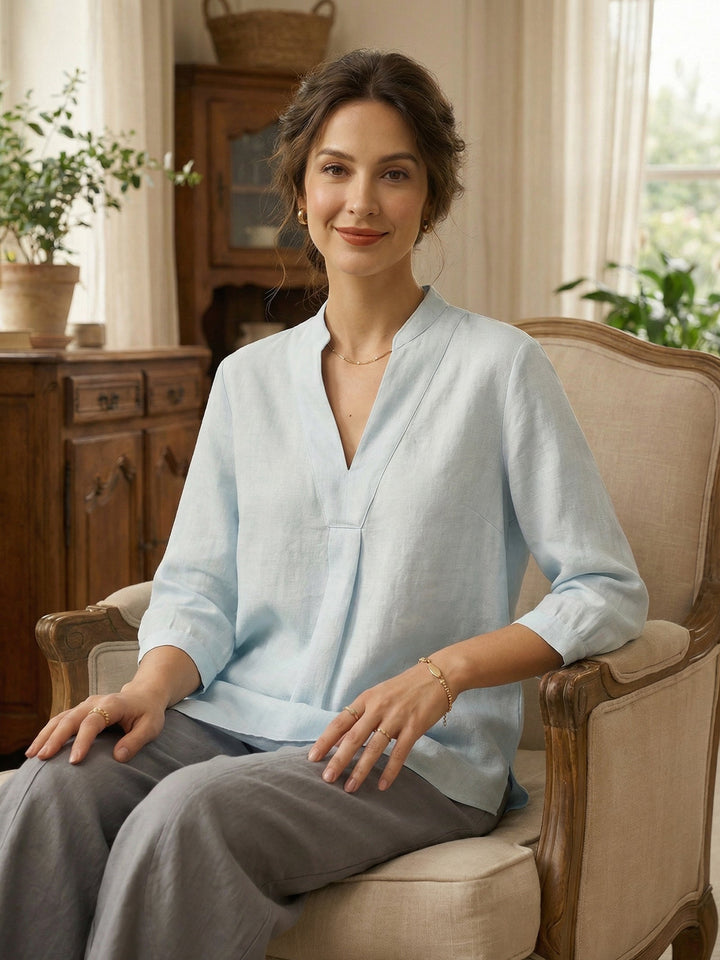 Joanna | Camicia Classica in Lino