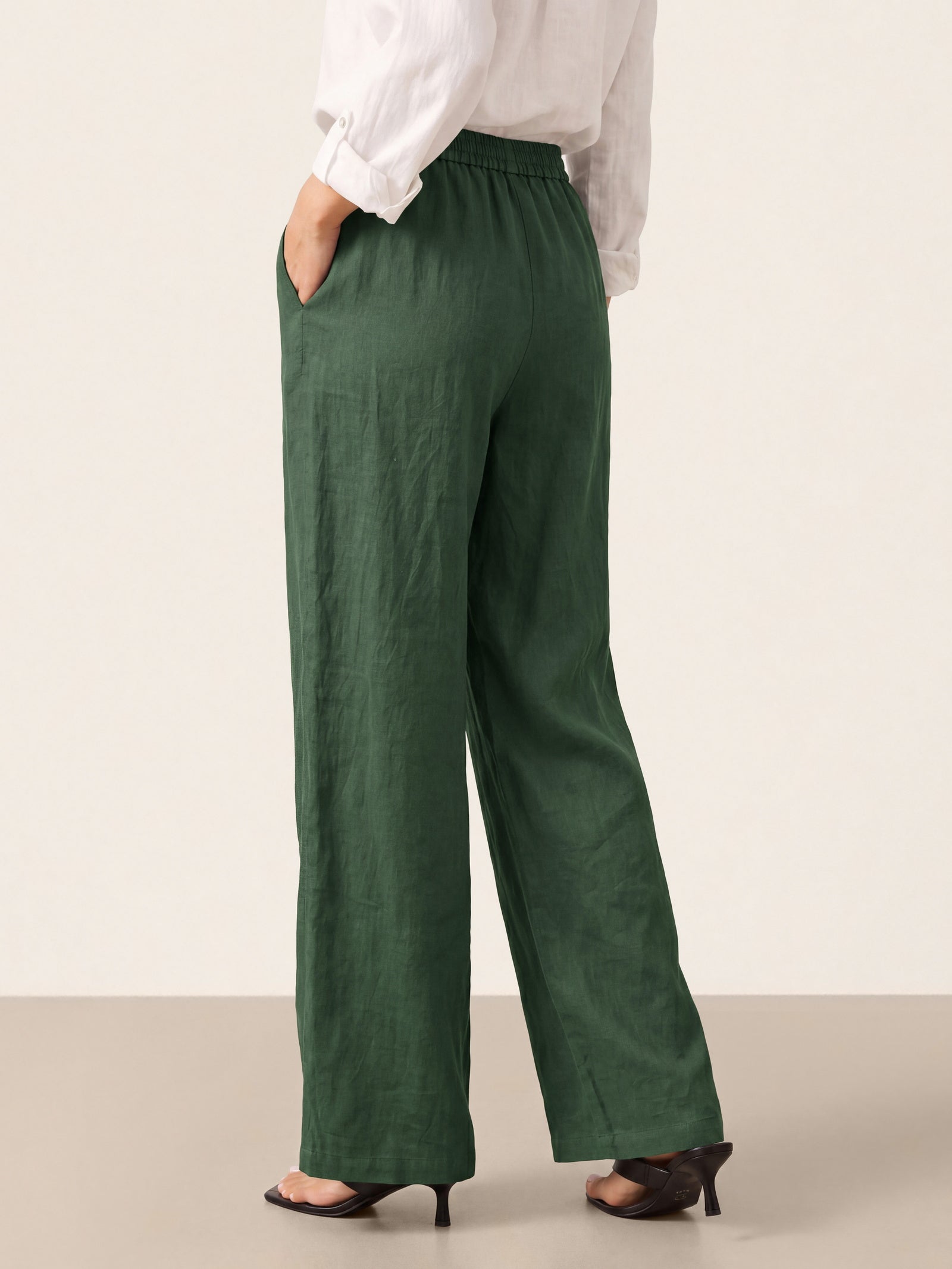 Pantaloni classici in lino al 100% LYON