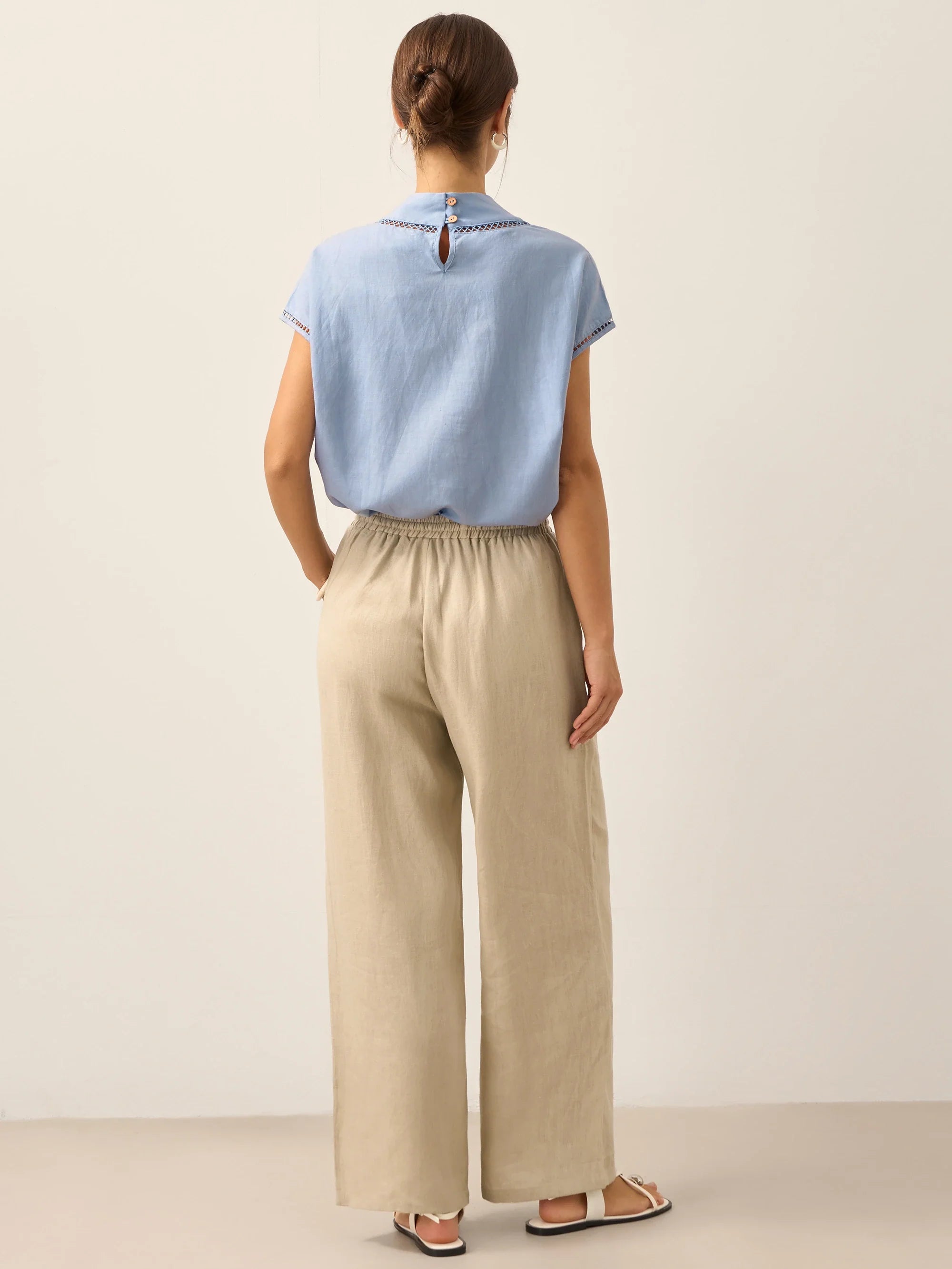 Pantaloni classici in lino al 100% LYON