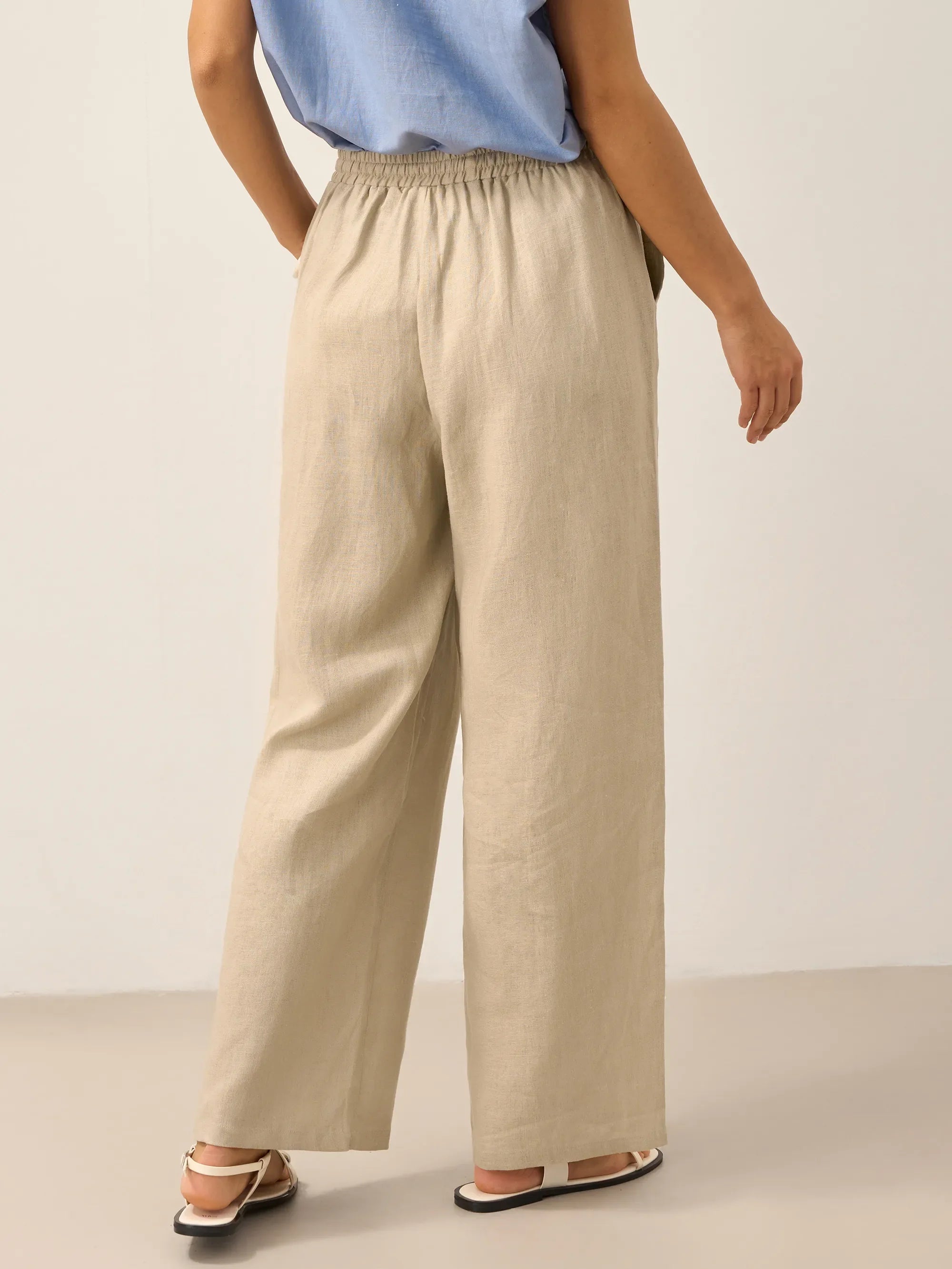 Pantaloni classici in lino al 100% LYON
