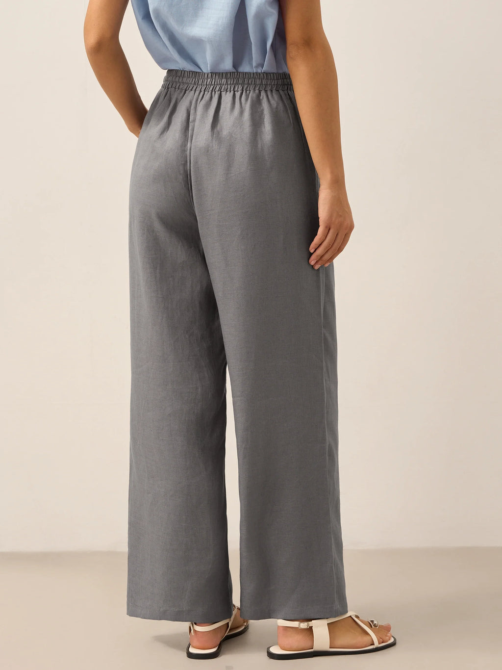 Pantaloni classici in lino al 100% LYON