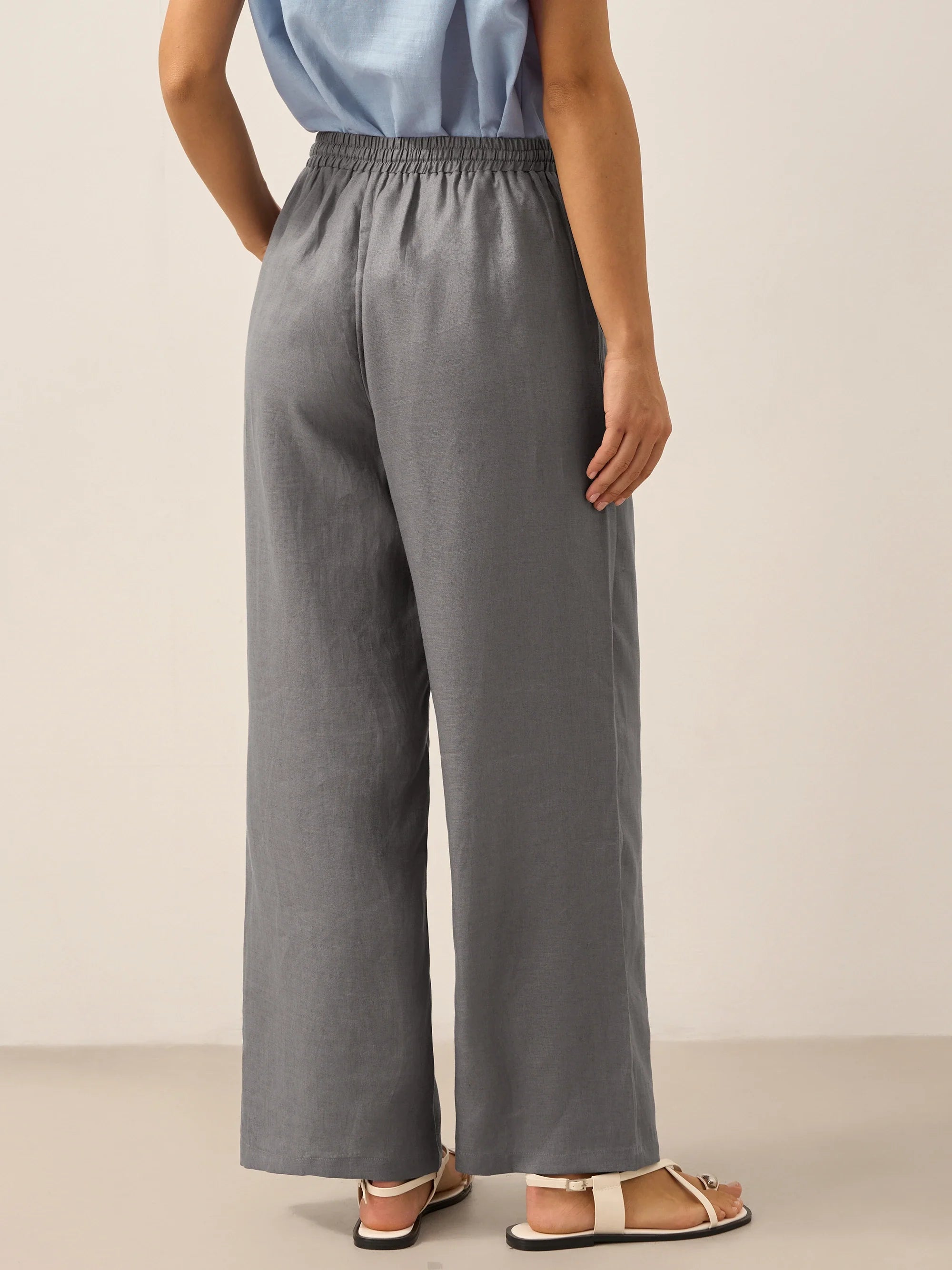 Pantaloni classici in lino al 100% LYON