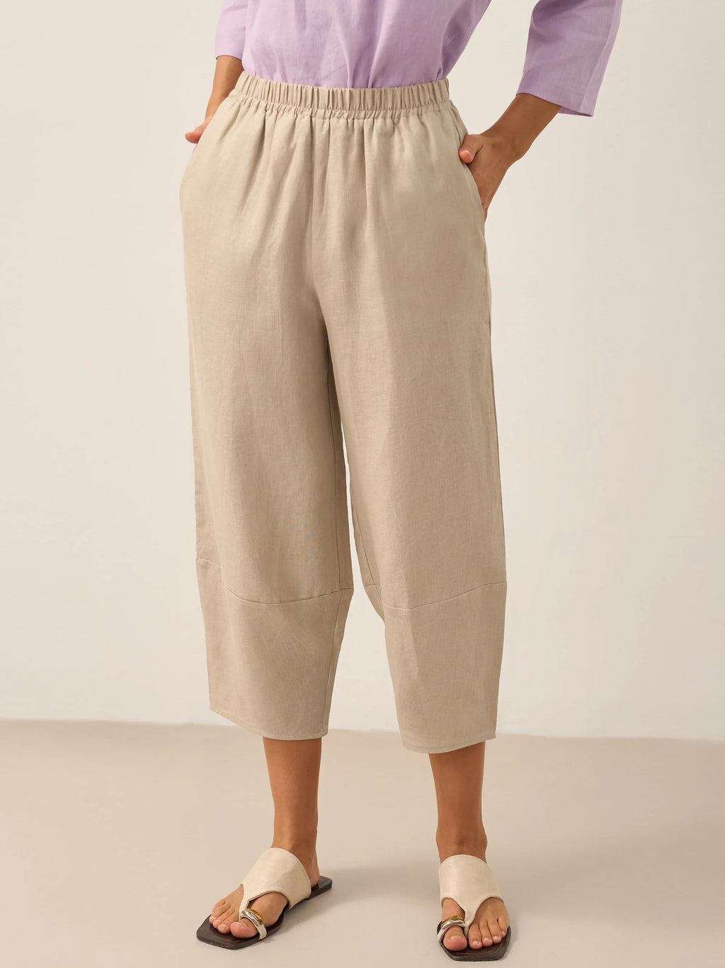 Martina | Pantaloni in Lino con Vestibilità Rilassata