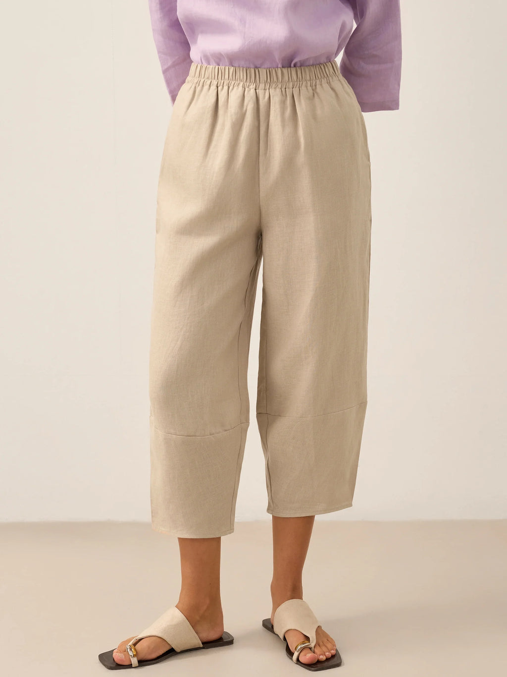 Martina | Pantaloni in Lino con Vestibilità Rilassata
