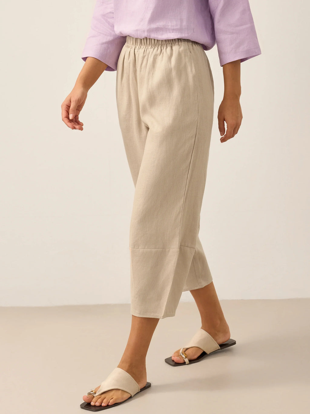 Martina | Pantaloni in Lino con Vestibilità Rilassata