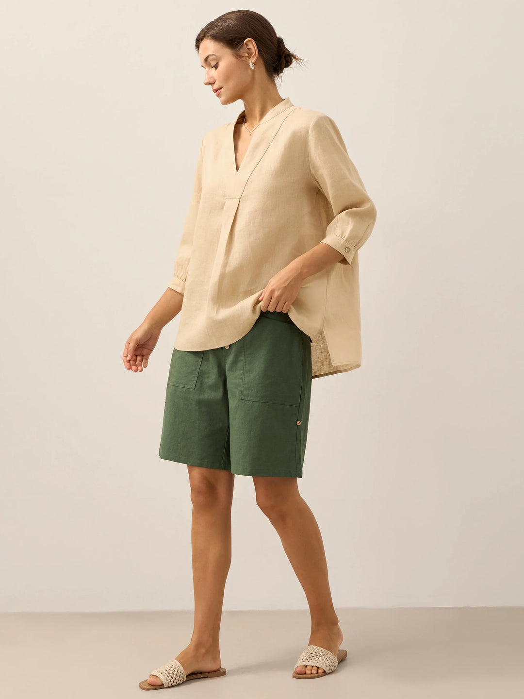 Joanna | Camicia Classica in Lino