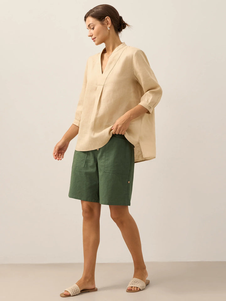 Joanna | Camicia Classica in Lino