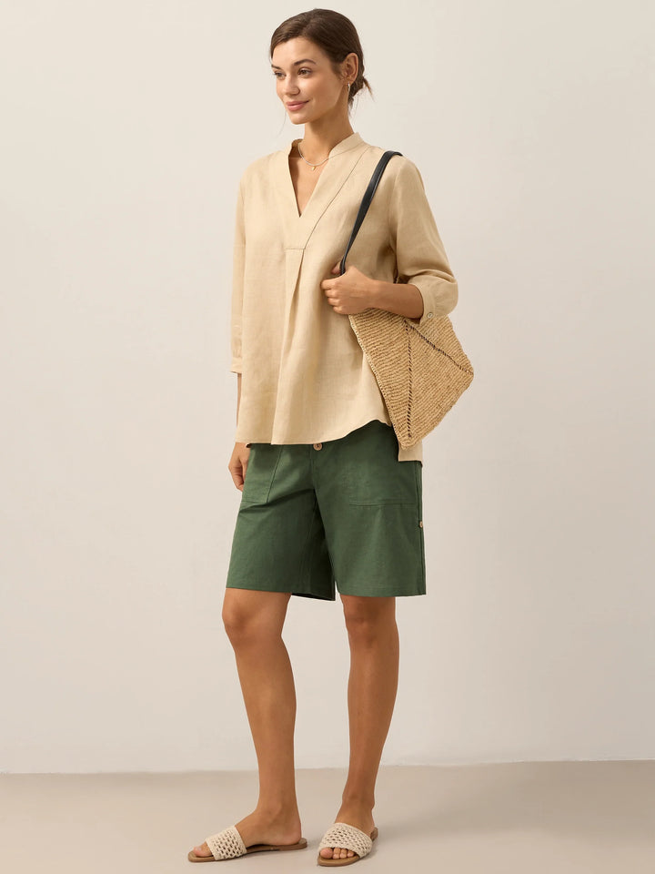 Joanna | Camicia Classica in Lino
