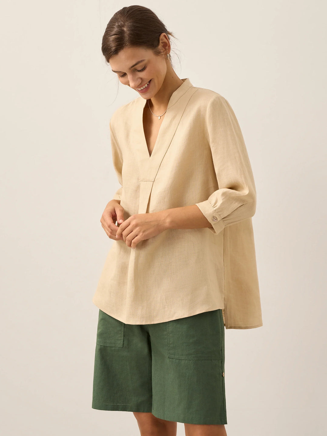 Joanna | Camicia Classica in Lino