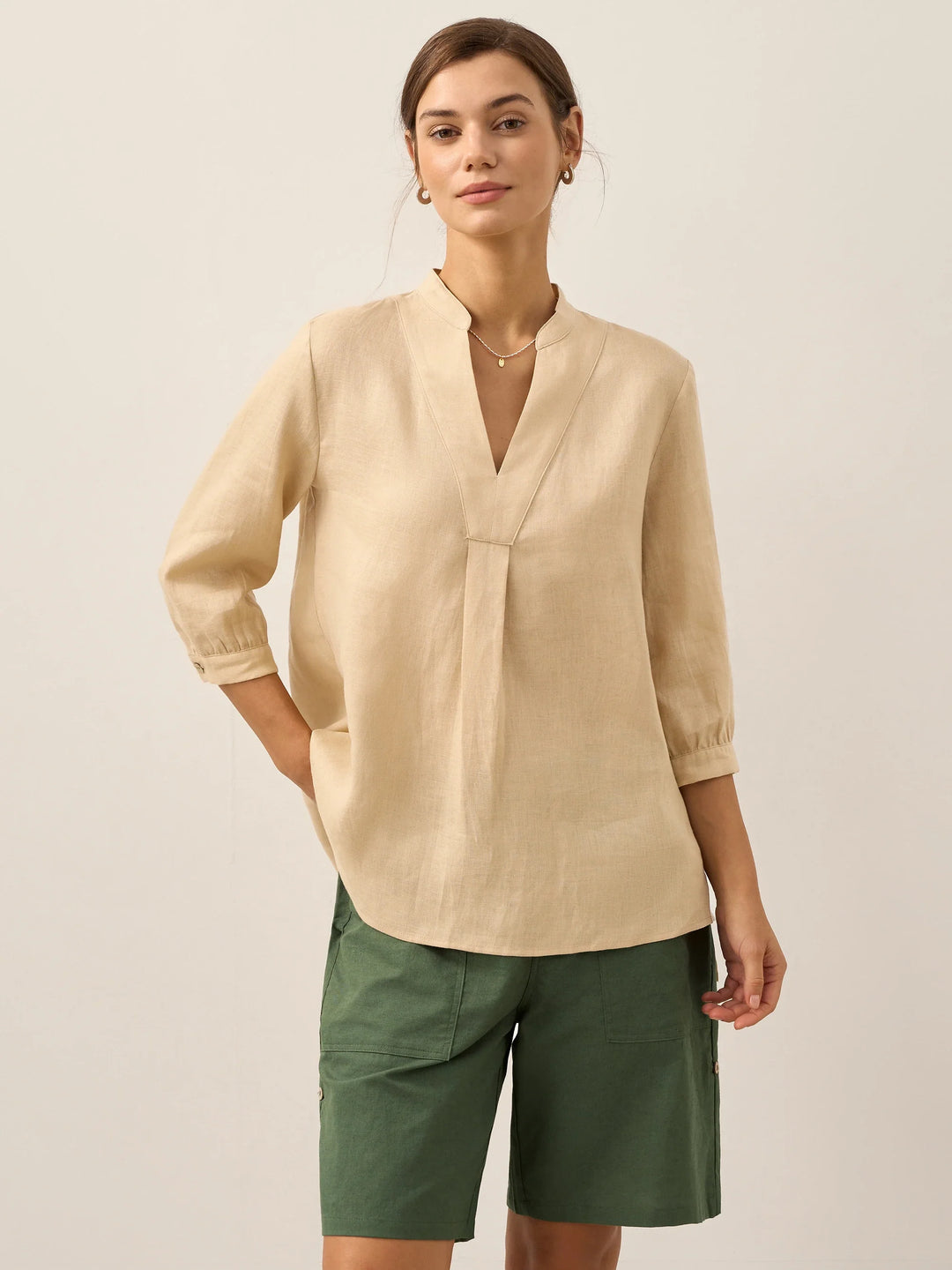 Joanna | Camicia Classica in Lino