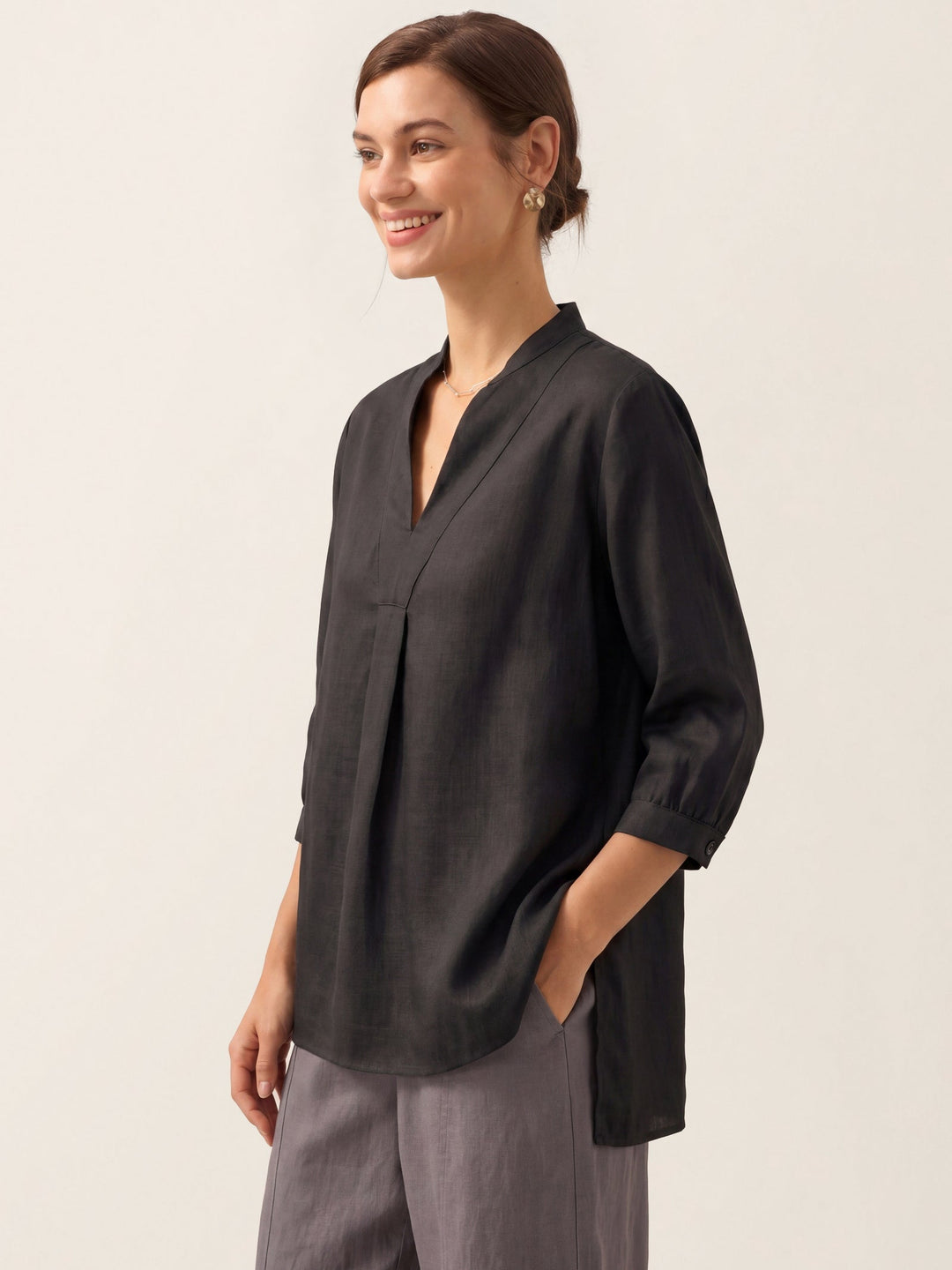 Joanna | Camicia Classica in Lino