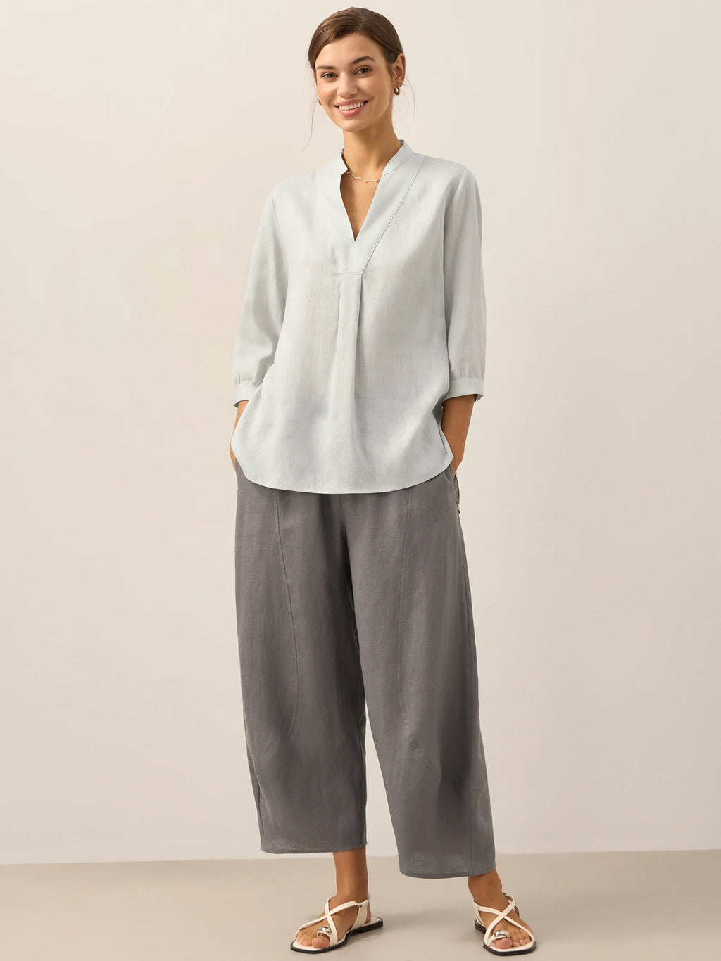 Joanna | Camicia Classica in Lino