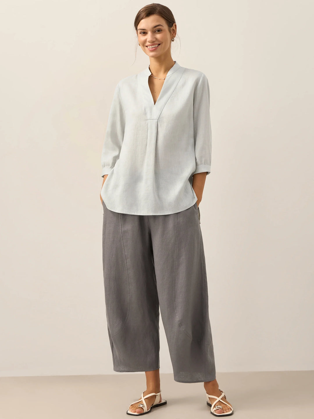 Joanna | Camicia Classica in Lino