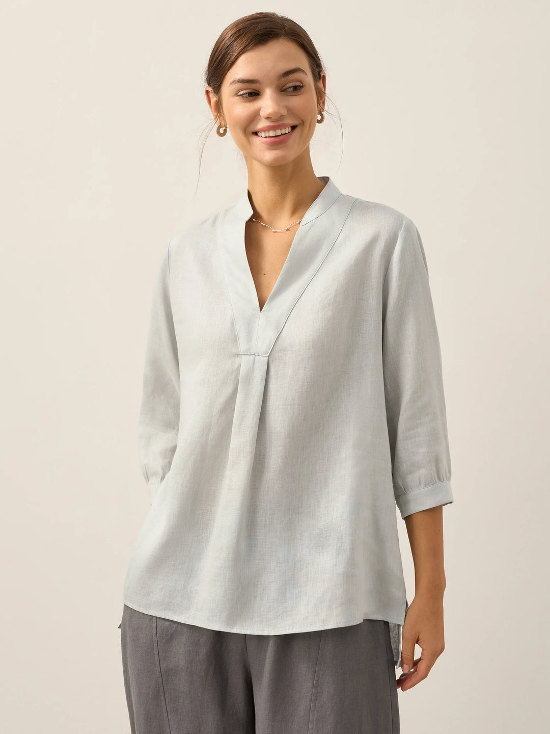 Joanna | Camicia Classica in Lino