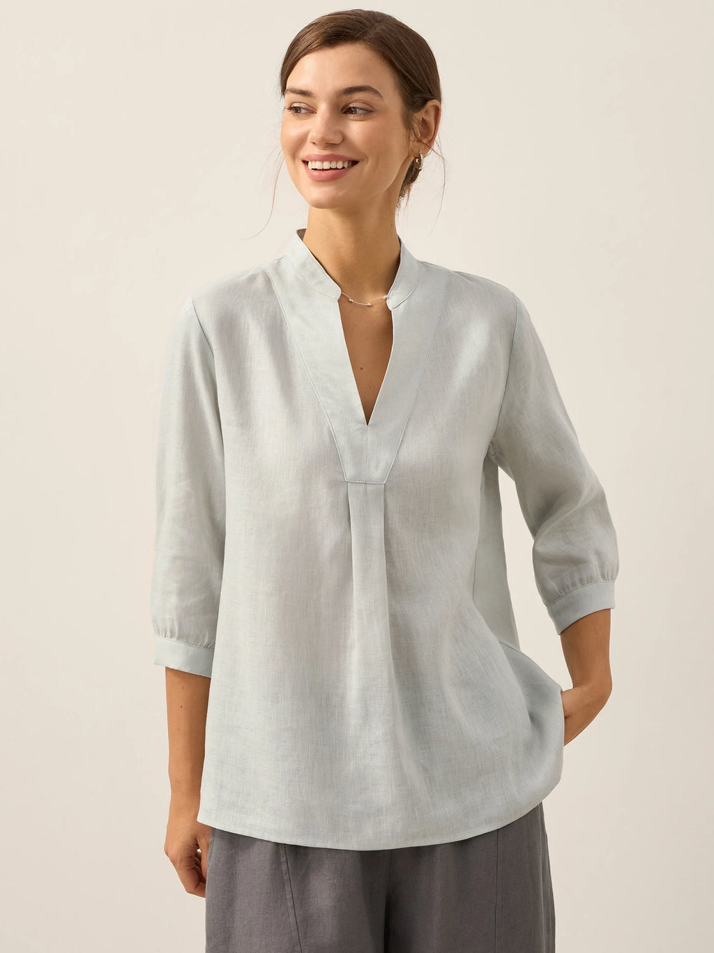 Joanna | Camicia Classica in Lino