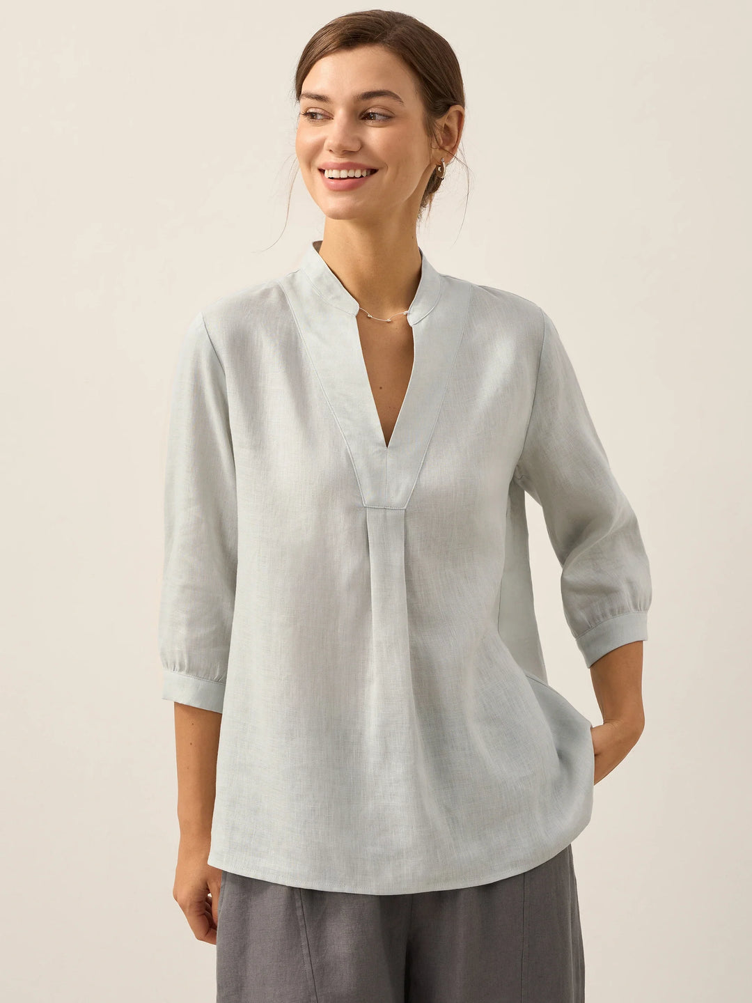 Joanna | Camicia Classica in Lino