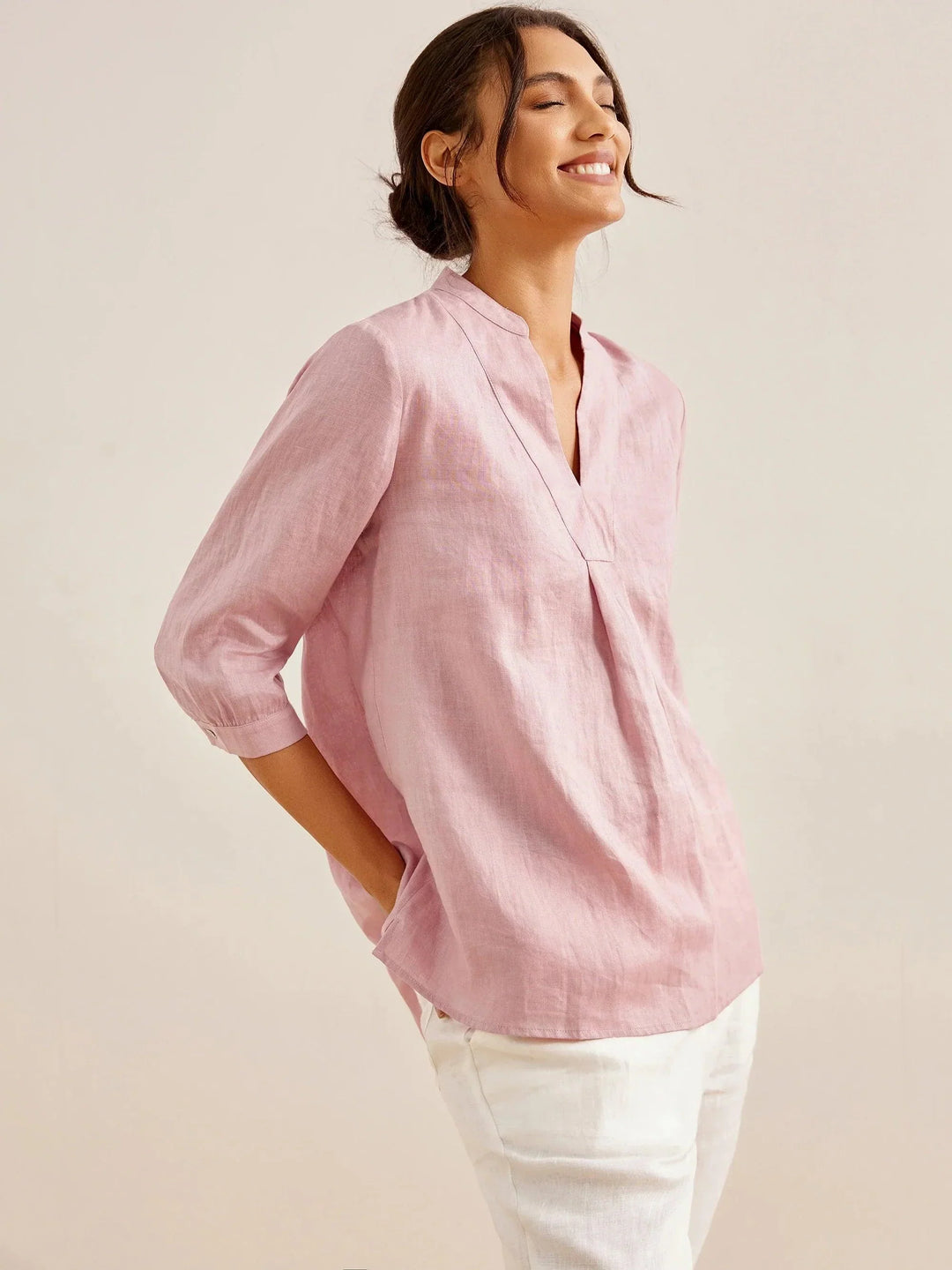 Joanna | Camicia Classica in Lino