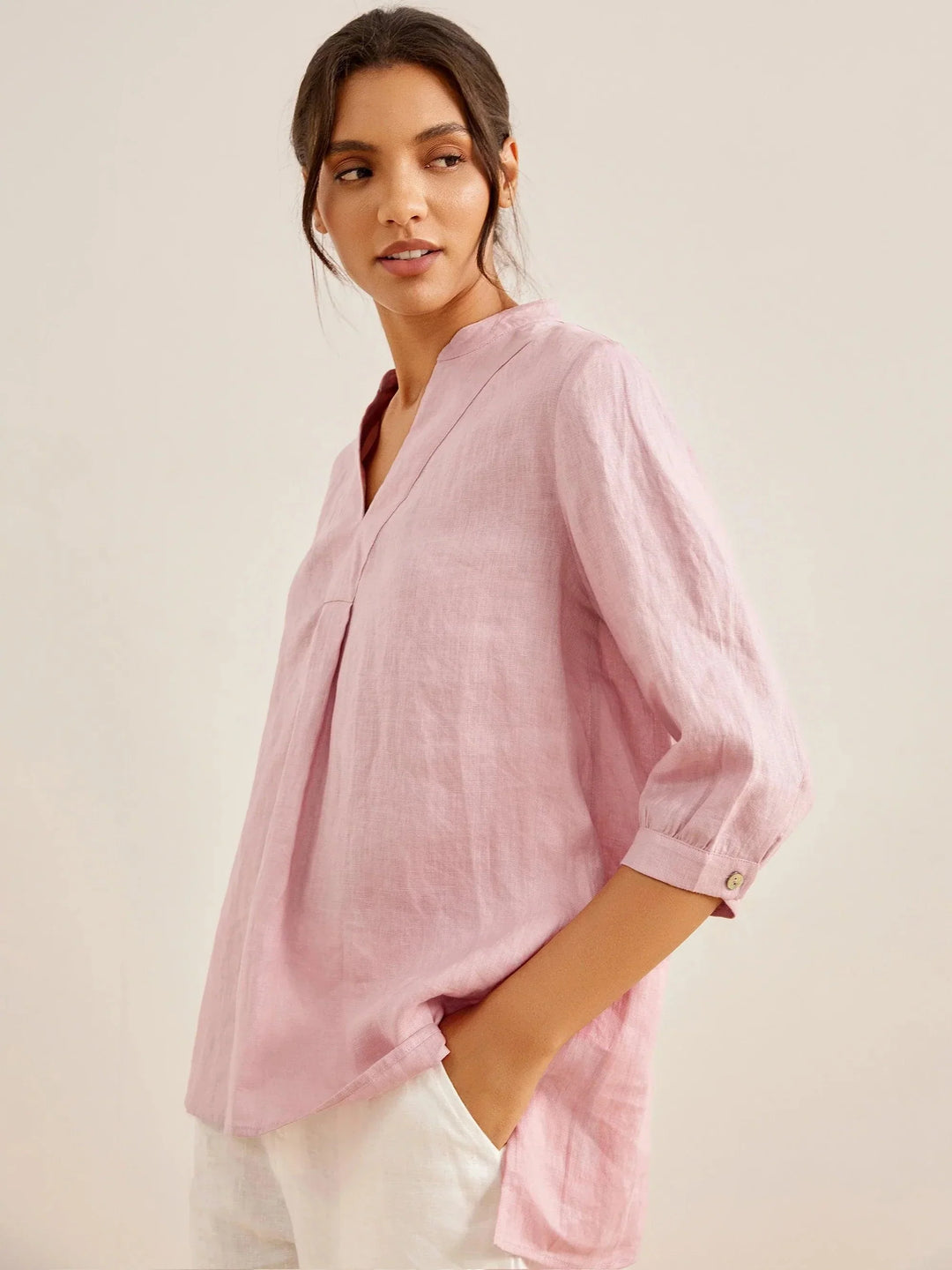 Joanna | Camicia Classica in Lino