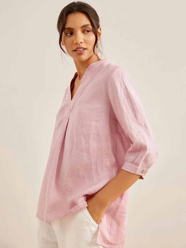 Joanna | Camicia Classica in Lino