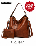 Borsa Hobo di Lusso Antifurto in Pelle + Pochette in Omaggio