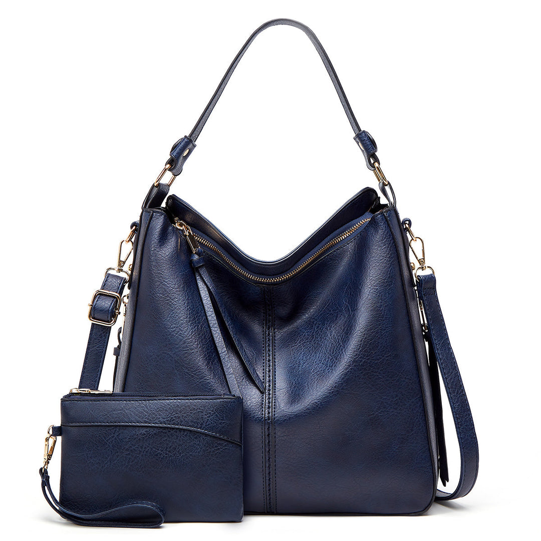 Borsa Hobo di Lusso Antifurto in Pelle + Pochette in Omaggio