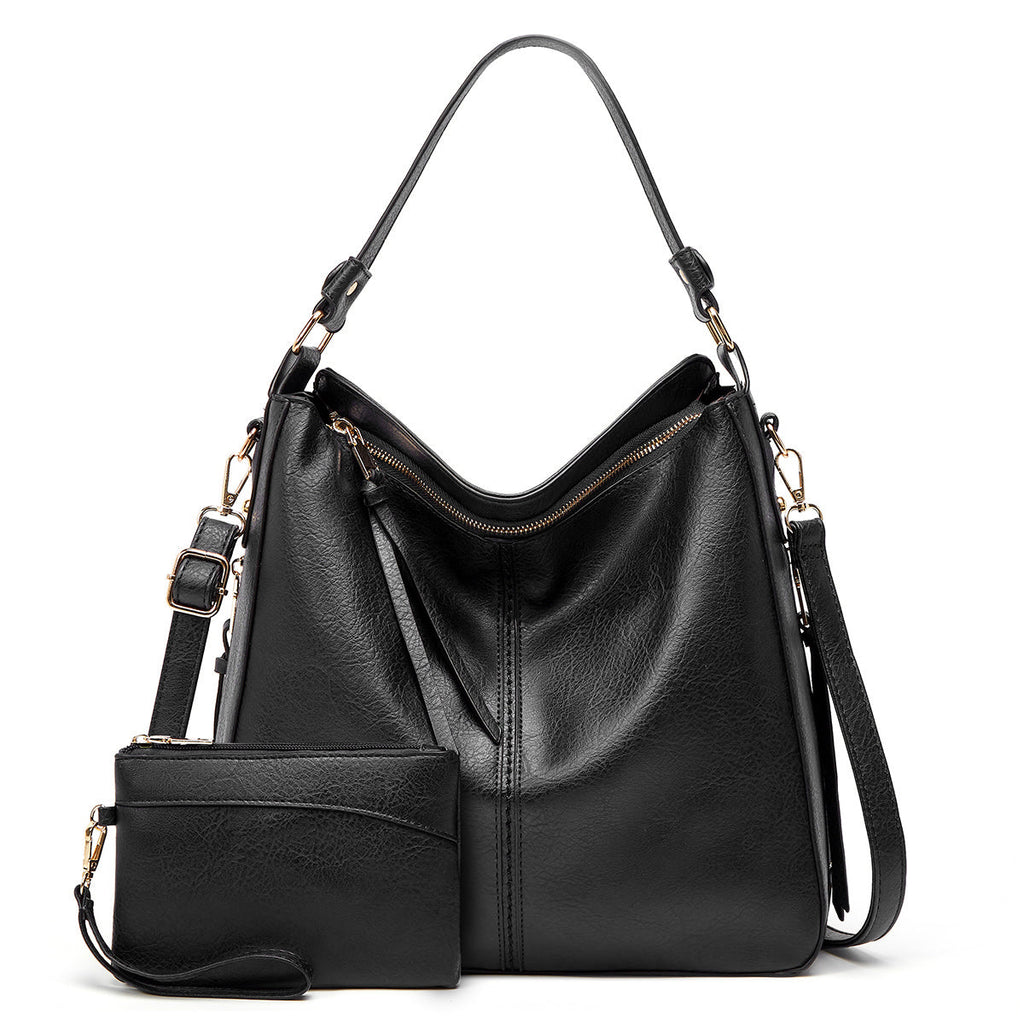 Borsa Hobo di Lusso Antifurto in Pelle + Pochette in Omaggio