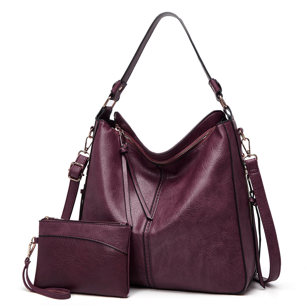 Borsa Hobo di Lusso Antifurto in Pelle + Pochette in Omaggio