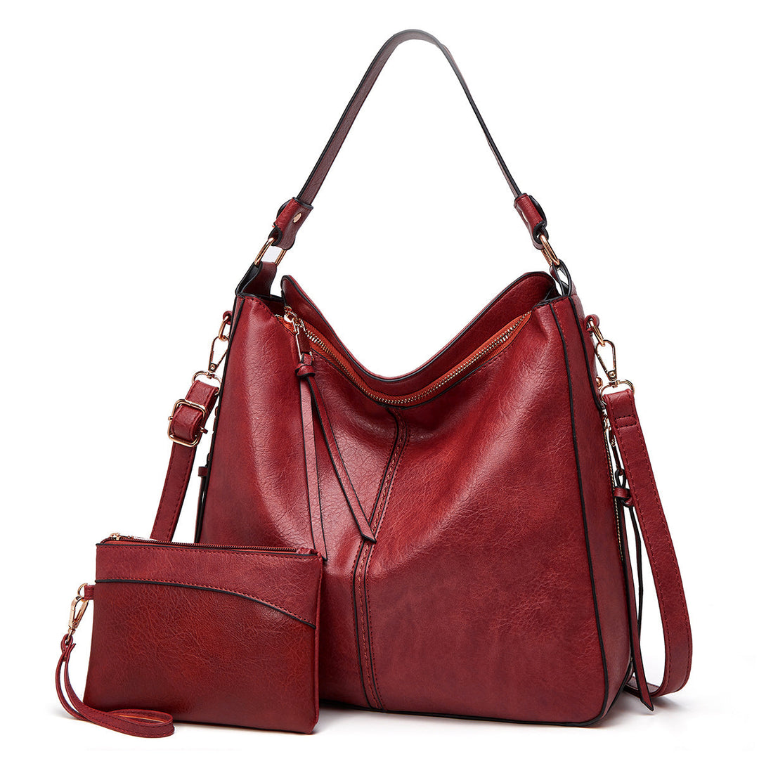 Borsa Hobo di Lusso Antifurto in Pelle + Pochette in Omaggio