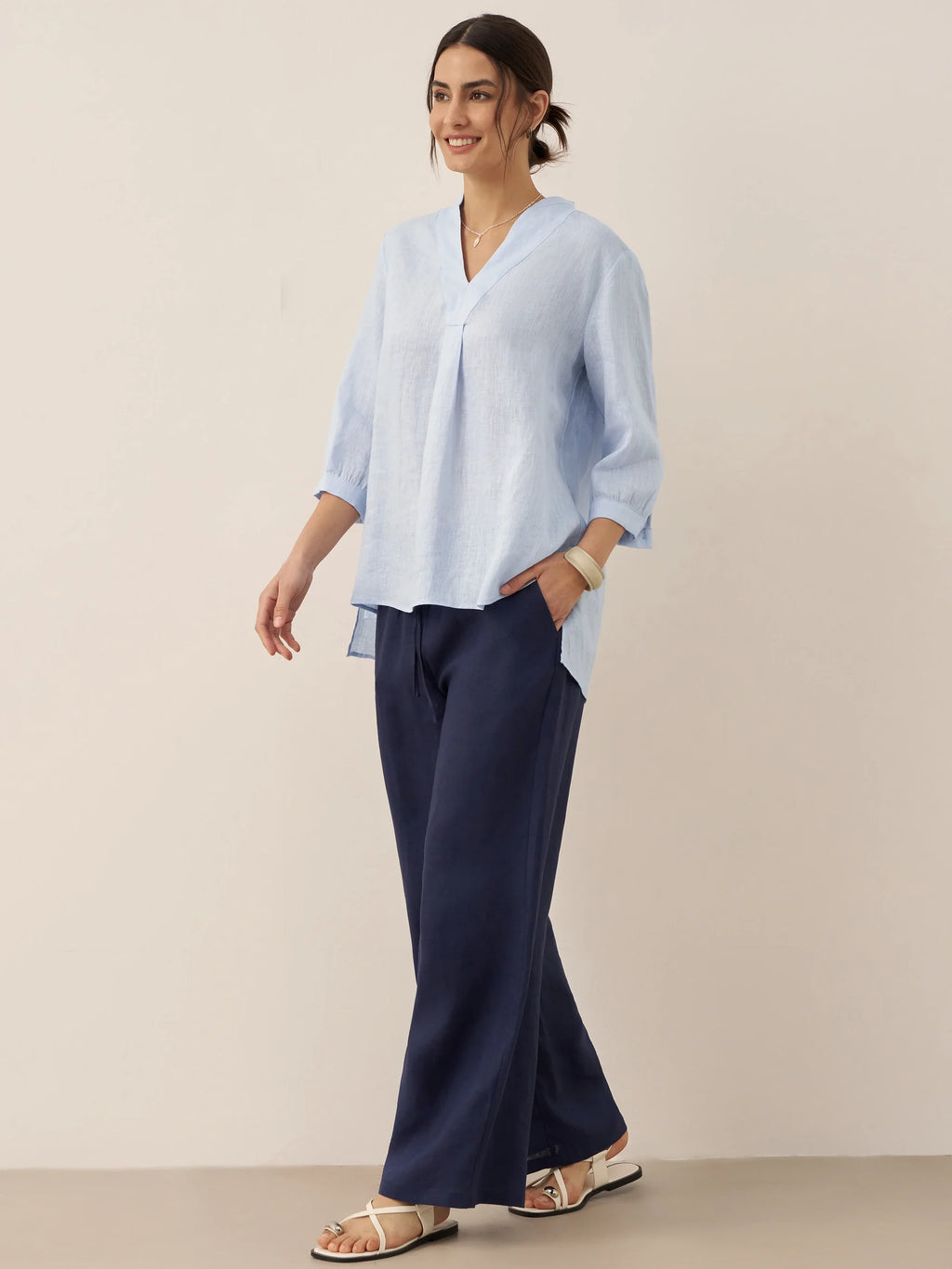 Sofia | Pantaloni Classici in Lino