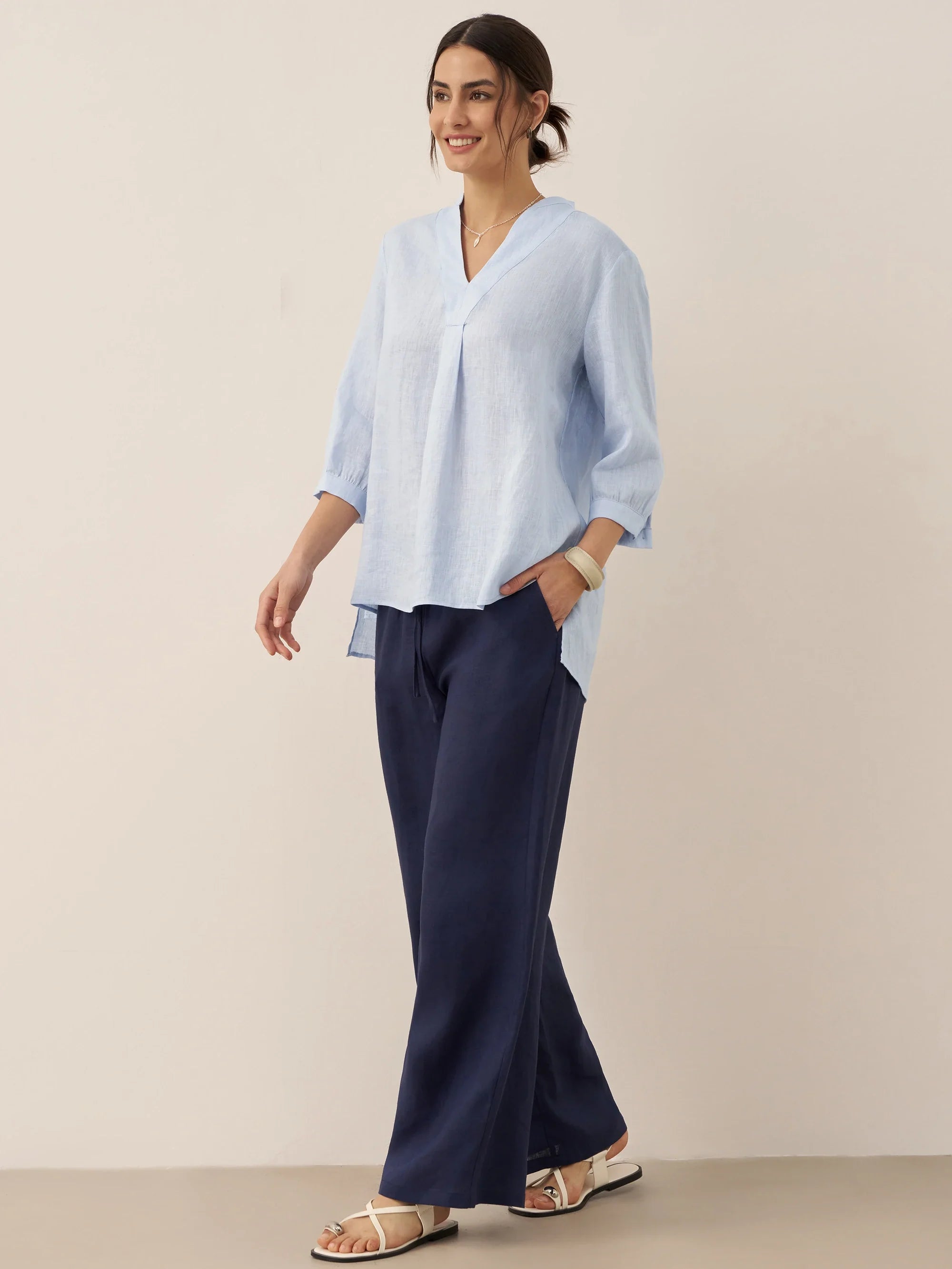 Sofia | Pantaloni Classici in Lino