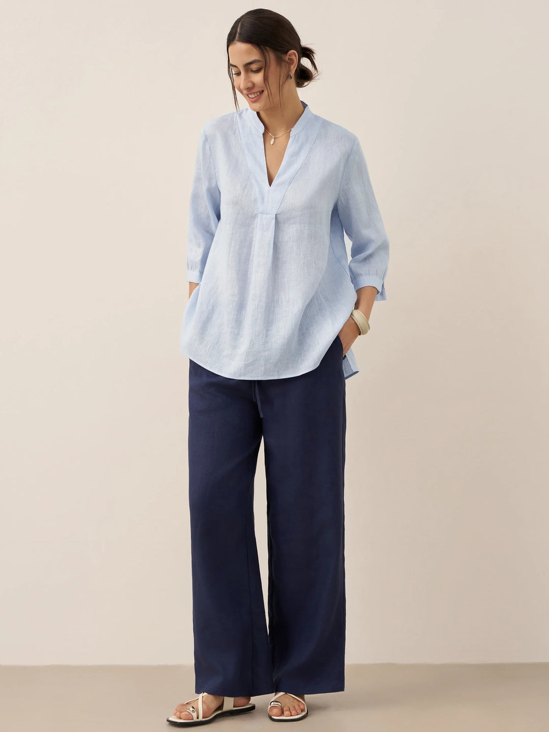 Joanna | Camicia Classica in Lino