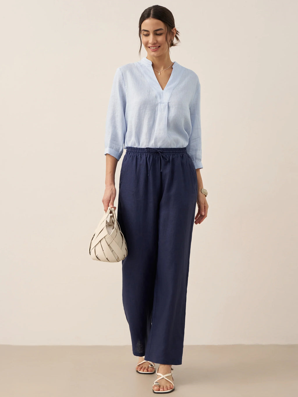 Sofia | Pantaloni Classici in Lino