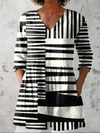 Aurora | Blusa Lunga a Righe Grafiche