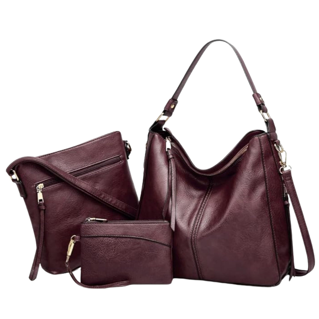 Set Hobo in Vera Pelle – 3 Pezzi