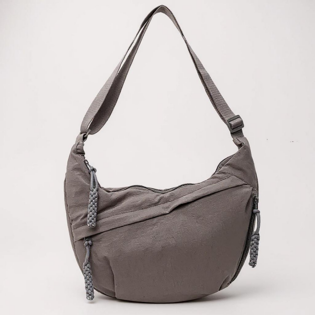 Borsa a spalla grigia