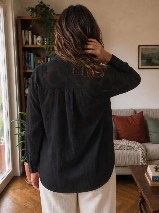Blusa Jacquard Floreale